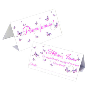Plicuri Bani Botez Fluturasi Roz - Plicuri Botez