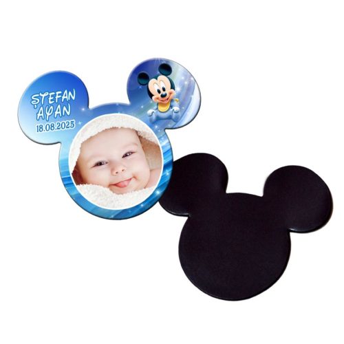 Marturie magnet baby Mickey Mouse cu plic inclus