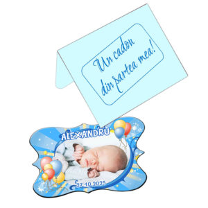 Marturii Botez Magneti Vintage - Magneti Personalizati Botez