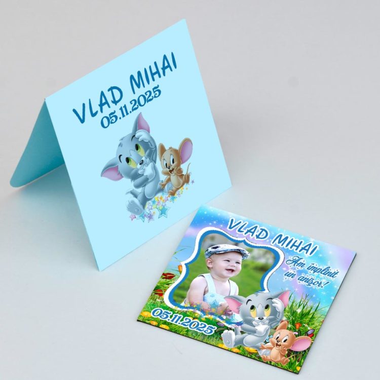 Magnet Tom si Jerry cu plic, am implinit un anisor