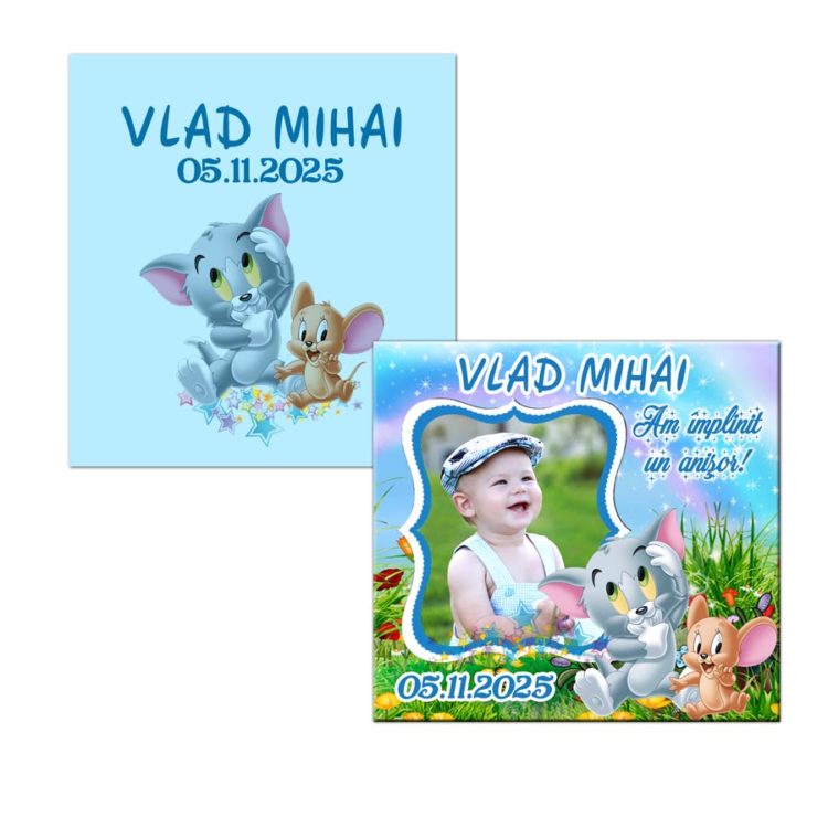 Magnet Tom si Jerry cu plic, am implinit un anisor