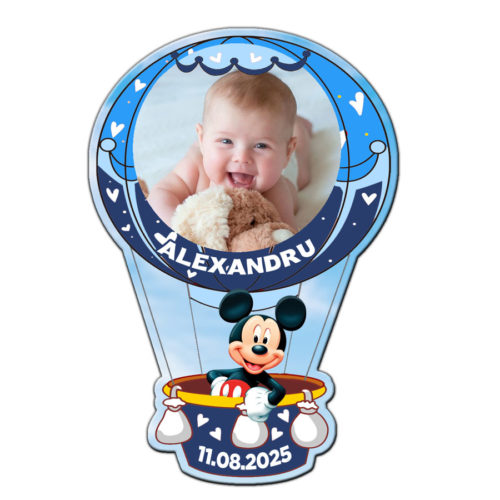 Marturii botez balon aer cald Mickey Mouse