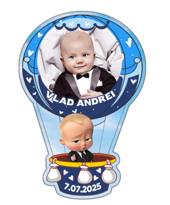 Marturii botez balon aer cald Baby Boss