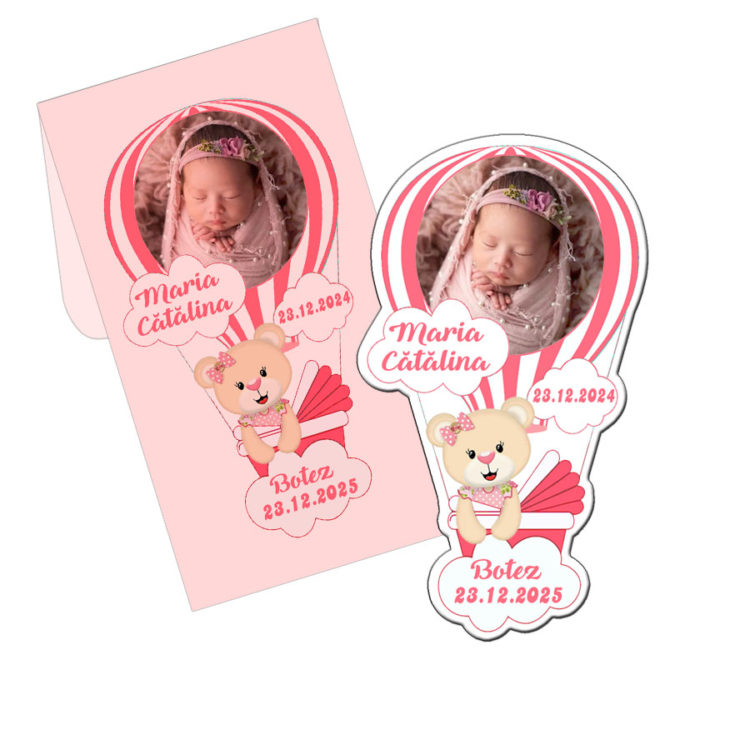 Marturii Botez Fetita Ursulet - Magneti Botez Balon Aer Cald