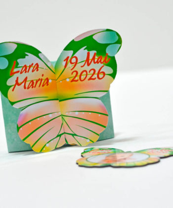 Invitatii botez magneti fluture