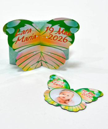 Invitatii botez magneti fluture