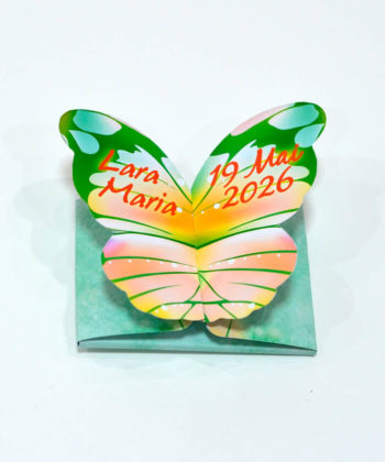 Invitatii botez magneti fluture