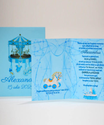 Invitatie botez carusel