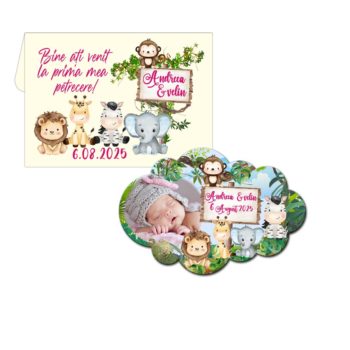 marturii botez fetita safari magneti personalizati premium