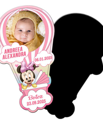 Magneti forma balon aer cald Minnie Mouse
