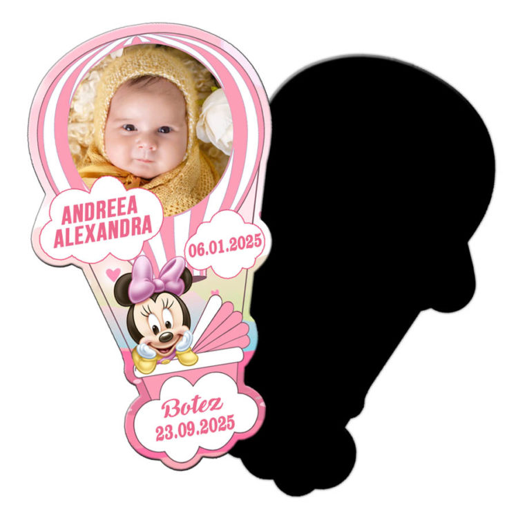 Magneti forma balon aer cald Minnie Mouse