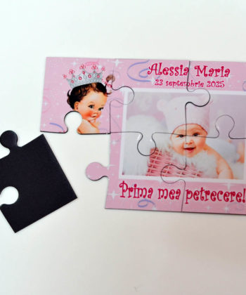 Marturii botez puzzle roz