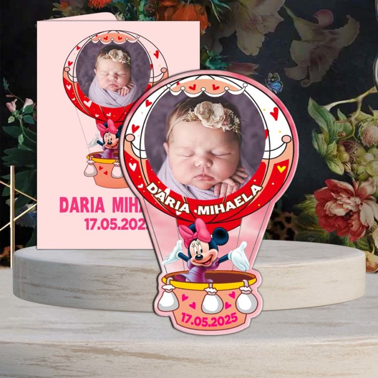 Marturii Botez Fata Minnie Mouse - Marturii Botez Deosebite - Magneti Marturii Botez