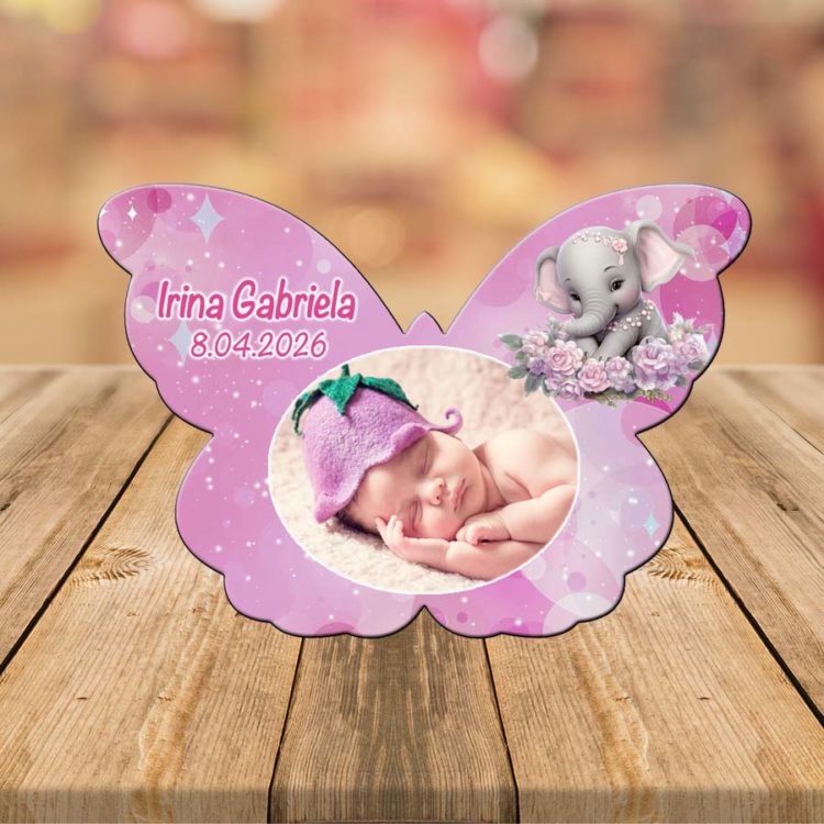 Marturii botez fluture elefantica lila
