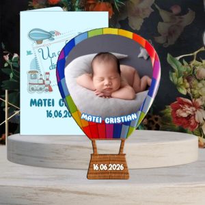 Marturii botez magnet balon aer cald, marturii botez magnet cu poza, marturii magnetice, magneti botez, marturii botez magneti,