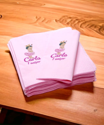 Servetele aniversare mica printesa