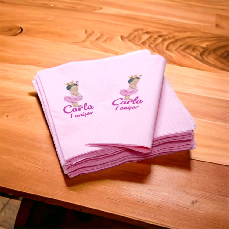 Servetele aniversare mica printesa
