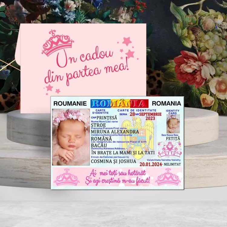 Mărturie Botez Buletin Prințesă – Marturii Botez Fetiță