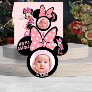 Magnet Minnie Mouse marturie botez