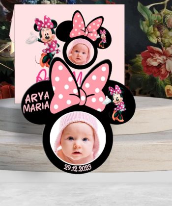 Magnet Minnie Mouse marturie botez