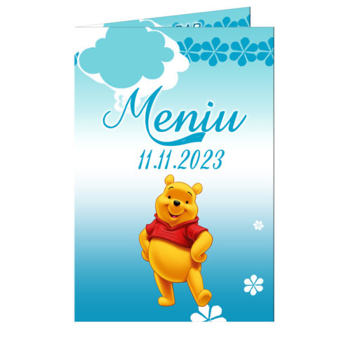 Meniu botez Winnie the Pooh bleu