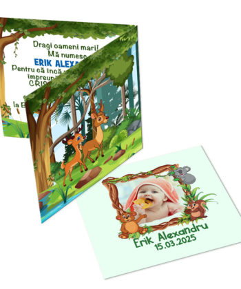 Invitatie botez animalute padure