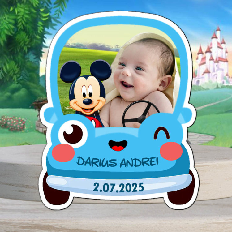 Magnet masinuta Mickey, marturii botez