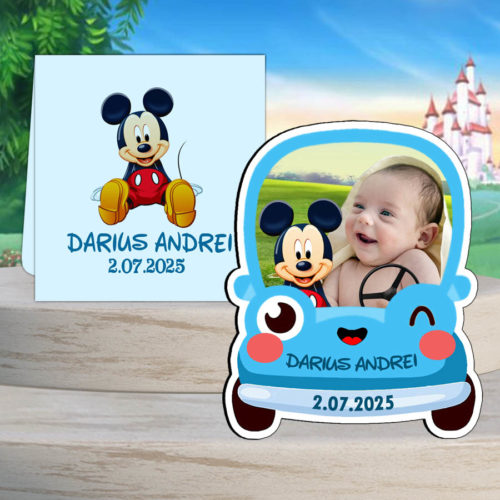 Magnet masinuta Mickey, marturii botez