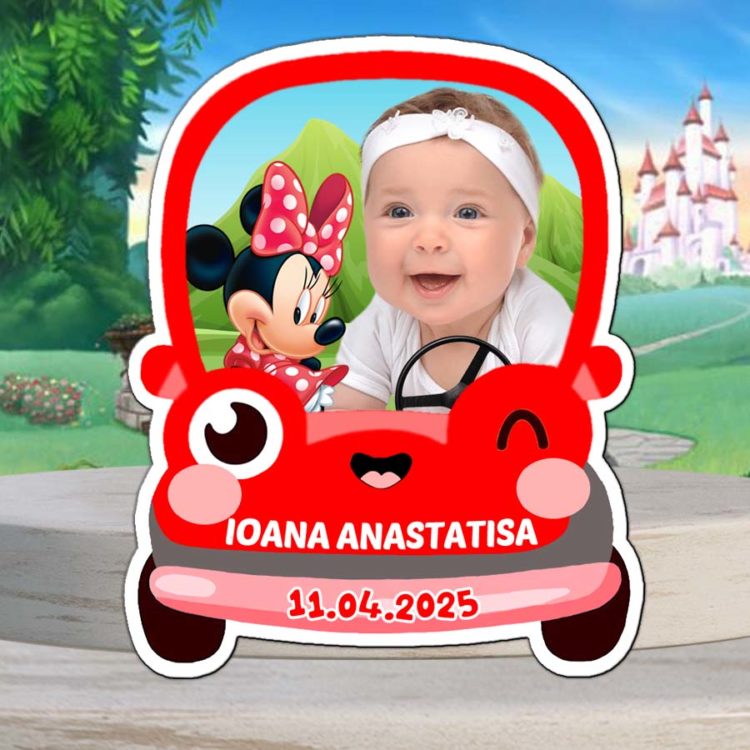Magneti masinuta Minnie, marturii botez fetite