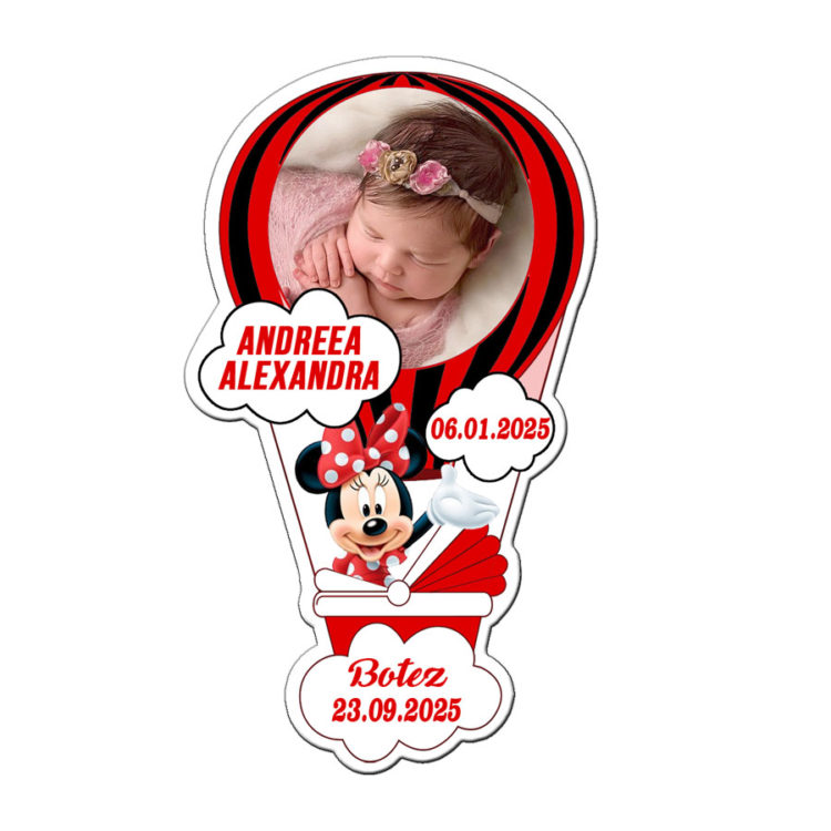 Magneti Minnie Mouse rosu si negru