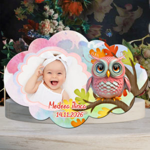 Marturii Botez Bufnita Roz - Marturii Botez Fete - Magneti Botez Fetite