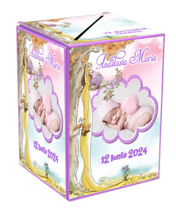 Cutie Botez Fete Printese - Cutie Bani Botez