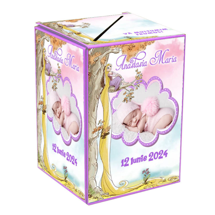 Cutie Botez Fete Printese - Cutie Bani Botez