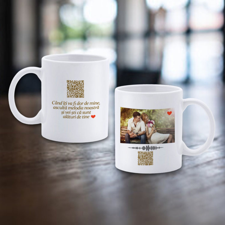 Cana personalizata QR cod