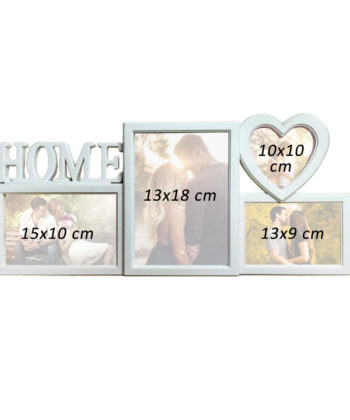 Rama foto Home, personalizata cu 4 poze