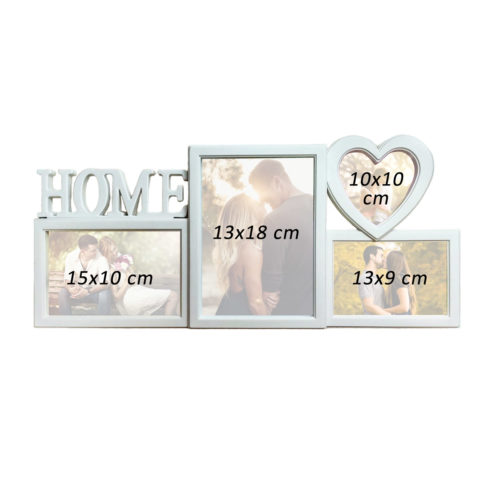 Rama foto Home, personalizata cu 4 poze