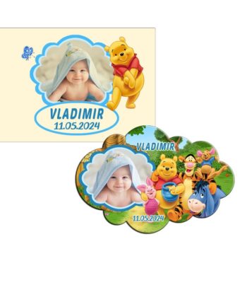 Magneti botez baiat Winnie The Pooh
