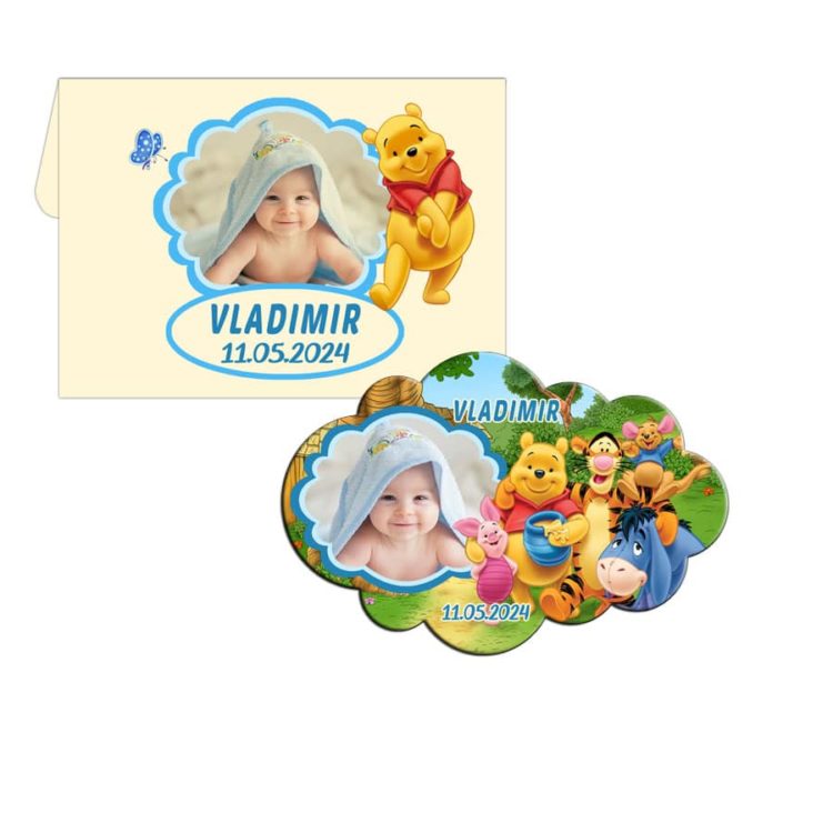Magneti botez baiat Winnie The Pooh