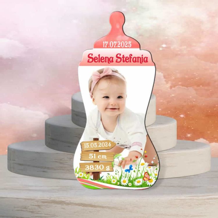Magneti botez fetita biberon
