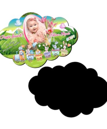 Magnet cadou de Paşte, cu drag din partea naşilor, fetiţă
