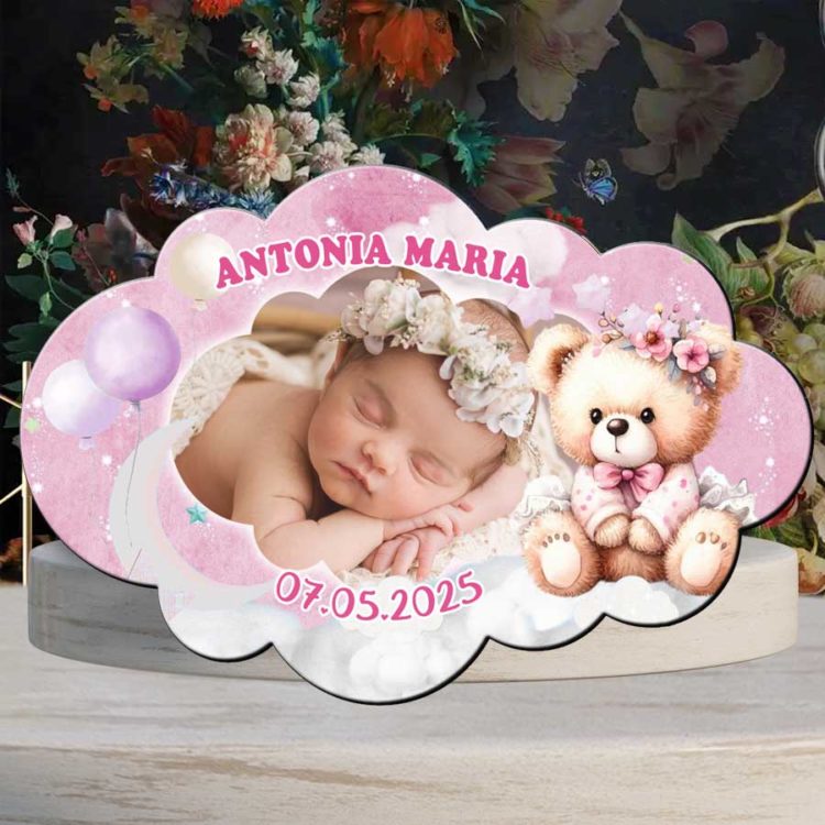 Magneti botez fetita Ursulet, plicuri incluse
