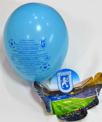 Invitații botez balon fotbal