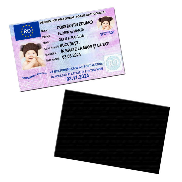 Marturii botez baieti permis auto