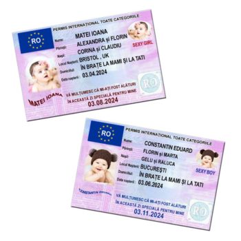 Marturii Botez Magnet Permis Auto