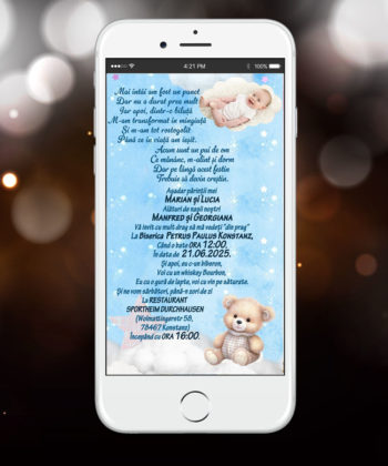 Invitatie Botez Ursulet