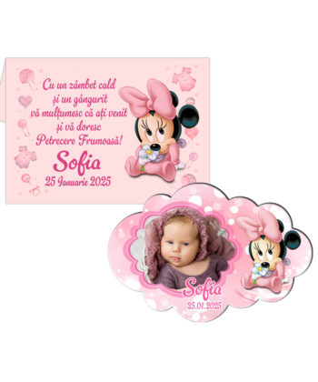 Marturii Botez Magneti Minnie Mouse - Marturii Botez Fete