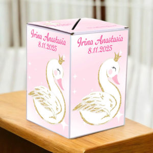 Cutie Bani Botez Lebada - Cutie Dar Botez