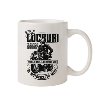 cana personalizata motociclisti cu mesaj biker