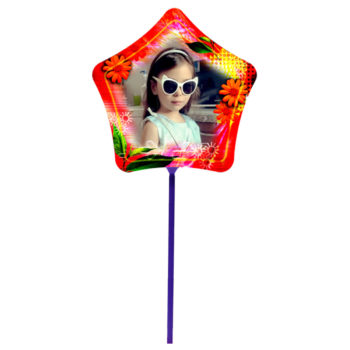 Balon stea mini personalizat cu fotografie model 682140