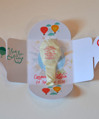 Invitatii Pentru Nunta Cu Baloane Personalizate